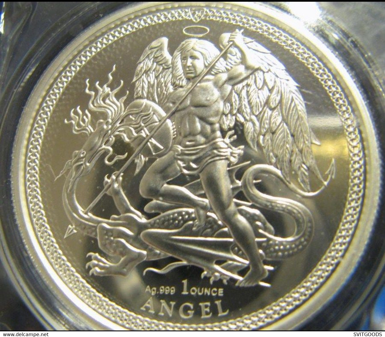 Isle Of Man, Angel 2018 Silver 1 Oz 999.9 * Condition In The Photo - Isle Of Man