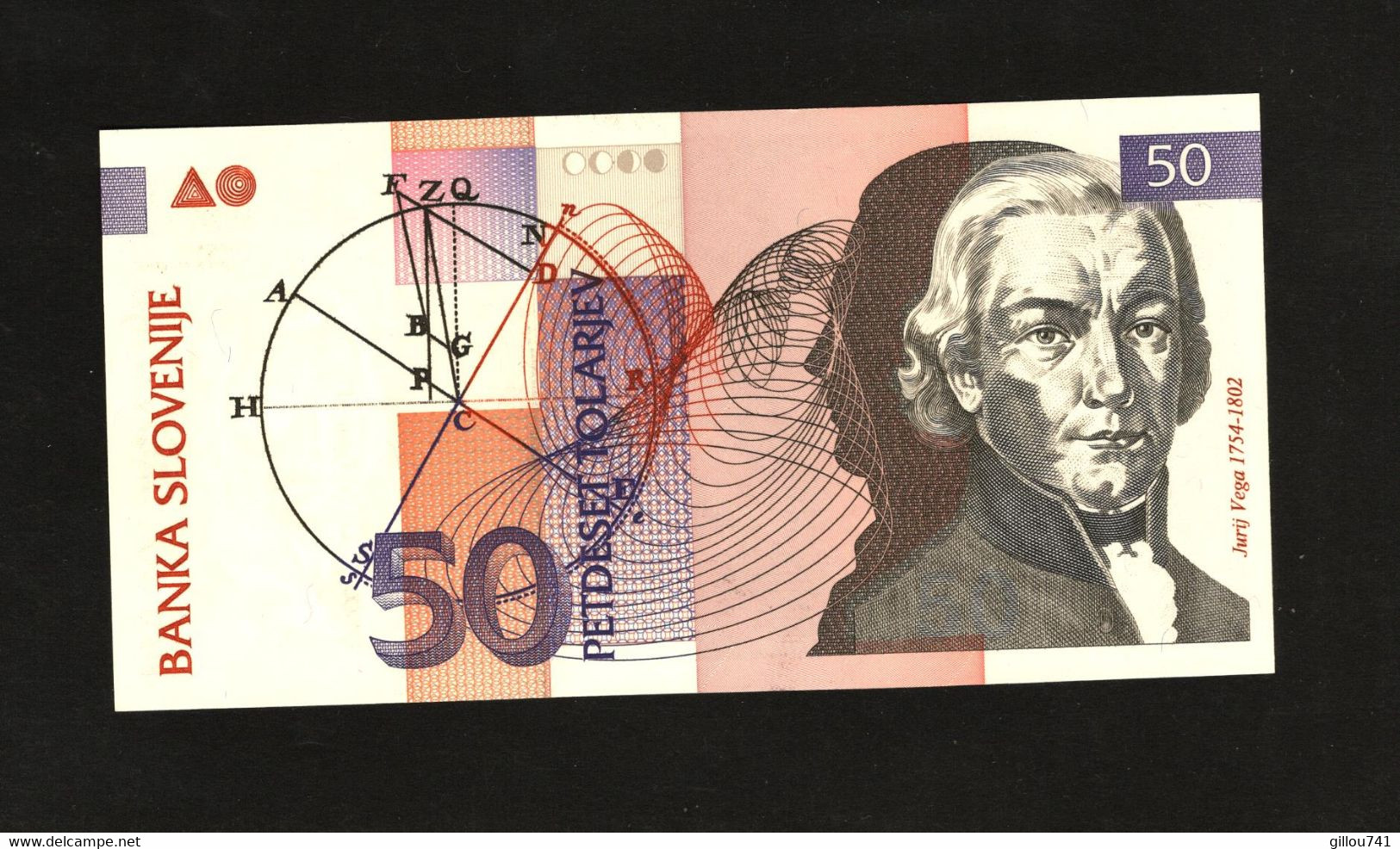 Slovénie, 50 Tolarjev, 1992-2005 Issue - Slovénie