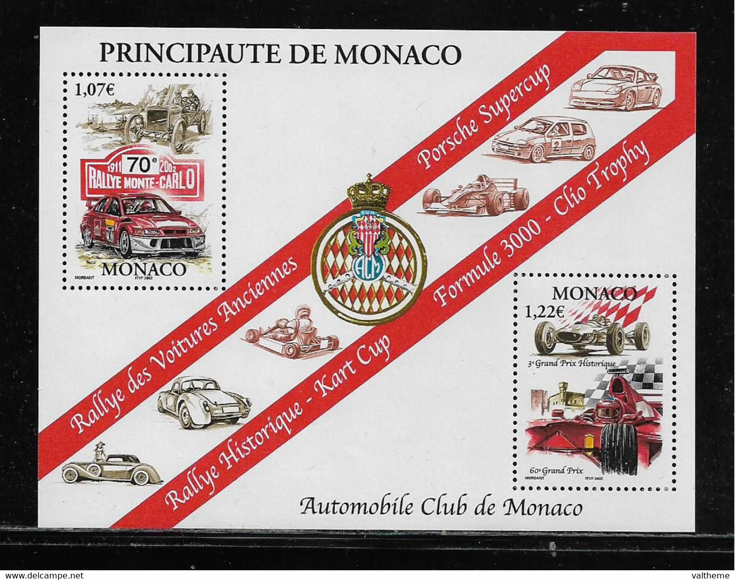 MONACO  ( MC - 754 )   2002  N° YVERT ET TELLIER  N°  86    N** - Blocs