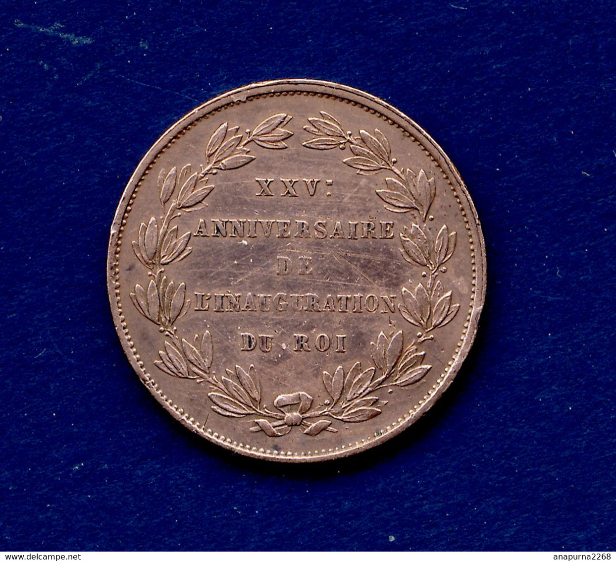 BELGIQUE....   MEDAILLE 1846.... LEOPOLD Ier..... - 25e Anniversaire De L'inauguration Du Roi Léopold Ier - Monarquía / Nobleza