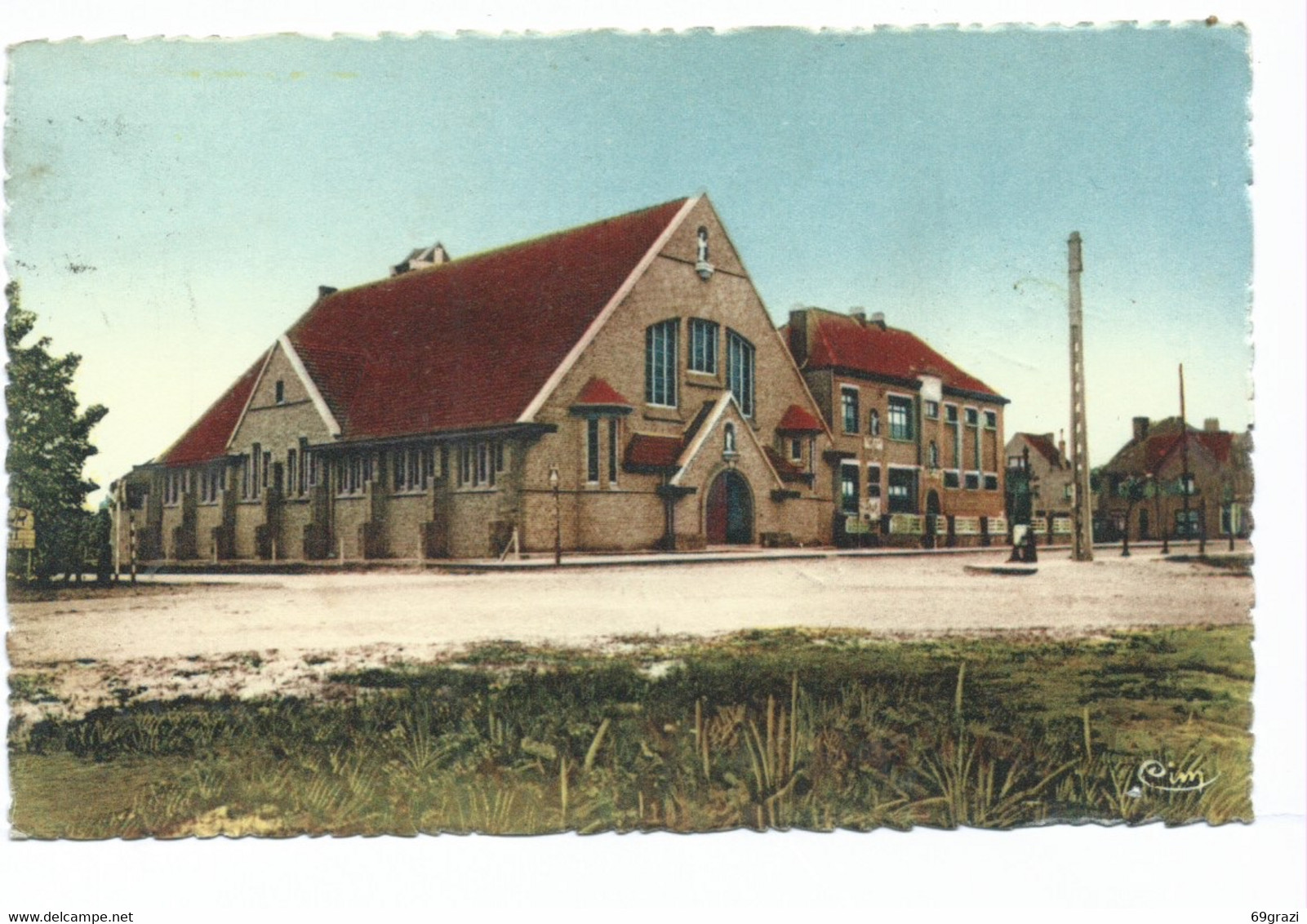 Koksijde Coxyde St Idesbald Ecole Et Eglise - Koksijde