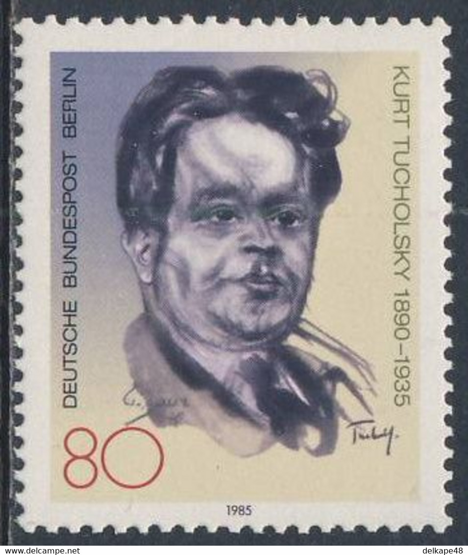 Germany Berlin 1985 Mi 748 YT 710 Sc 9N506 SG B711 ** Kurt Tucholsky (1890-1935) Writer, Journalist / Schriftsteller - Ecrivains