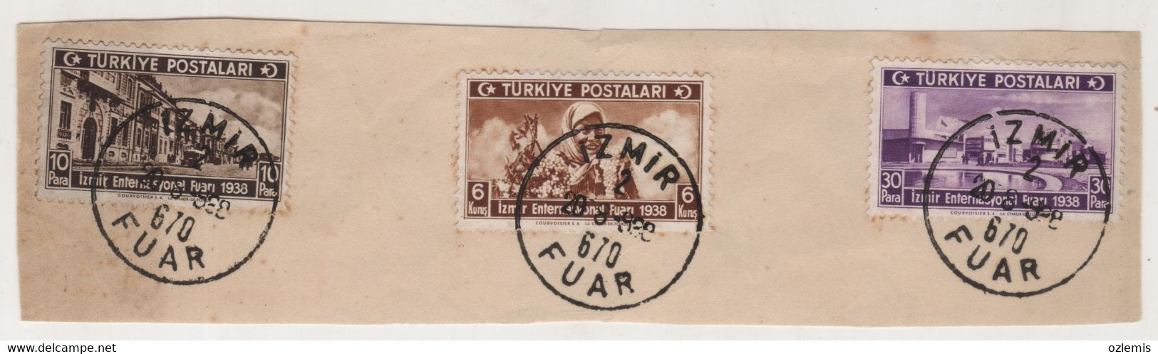 TURKEY,TURQUIE,TURKEI , IZMIR,FUAR ,1938 ,USED STAMPS - Usati