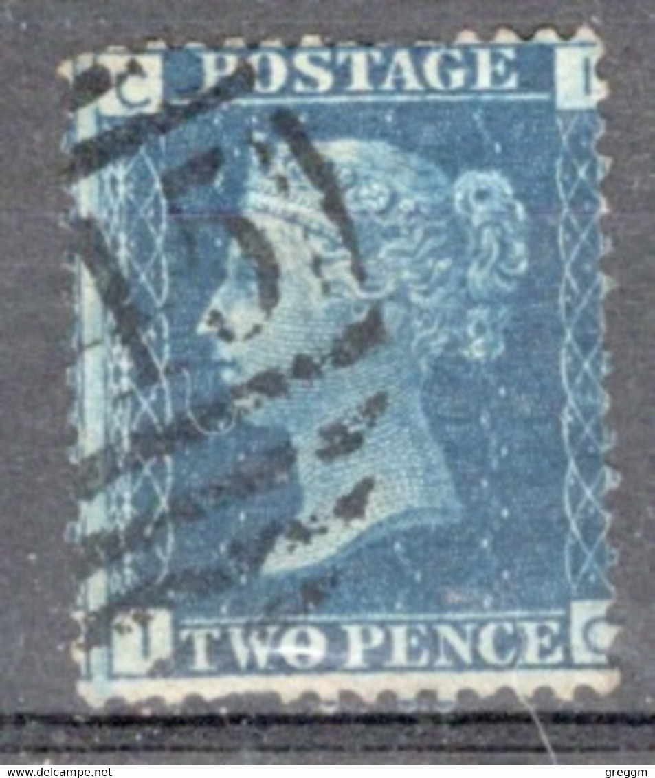 GB Queen Victoria 1858 Two Penny Blue Plate 9 In  Fine Used Condition. - Usati