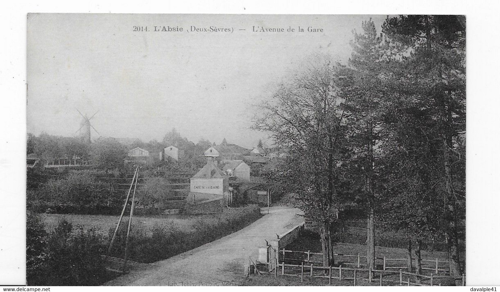 79  L 'ABSIE  AVENUE DE LA GARE  BON ETAT 2 SCANS - L'Absie