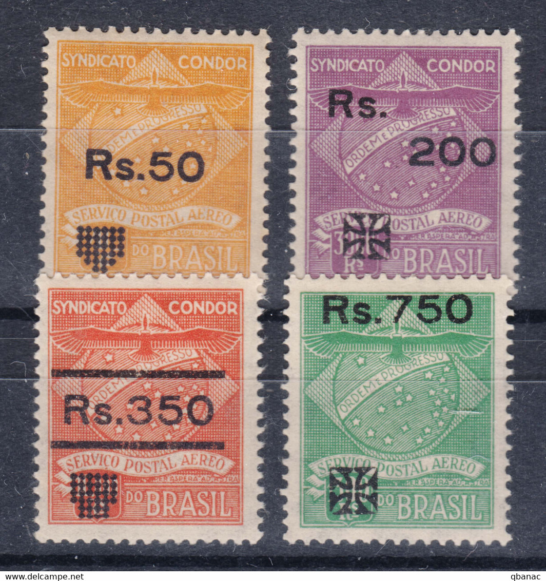 Brazil Brasil 1930 Airmail Condor Mi#C12-C15 Mint Hinged - Poste Aérienne