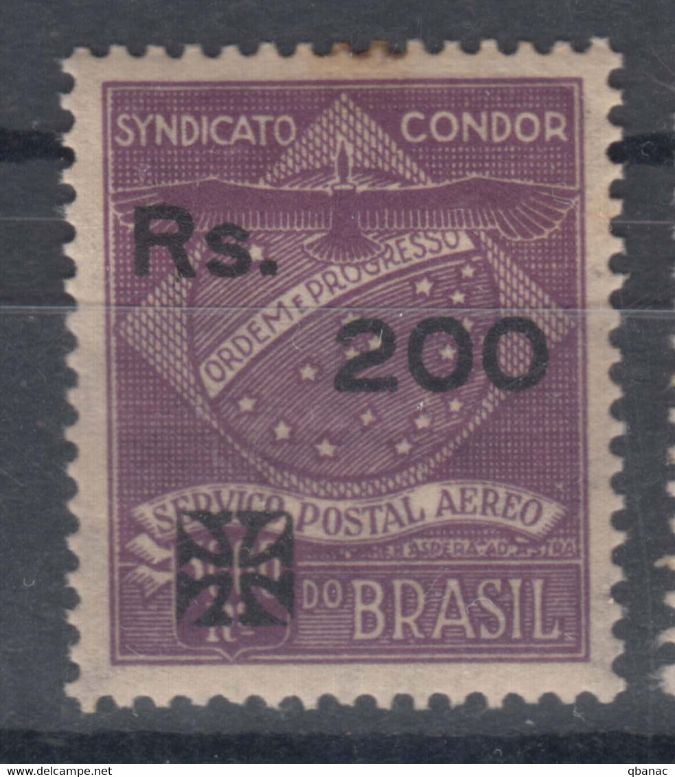 Brazil Brasil 1930 Airmail Condor Mi#C13 Mint Hinged - Poste Aérienne