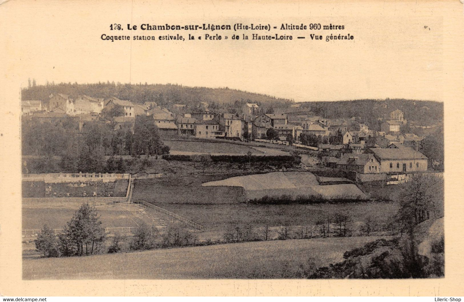 [43] LE CHAMBON SUR LIGNON  - Vue Générale Du Village -  CPSM  ± 1950  - Edit. BERTHEAS, TENCE ♥♥♥ - Le Chambon-sur-Lignon