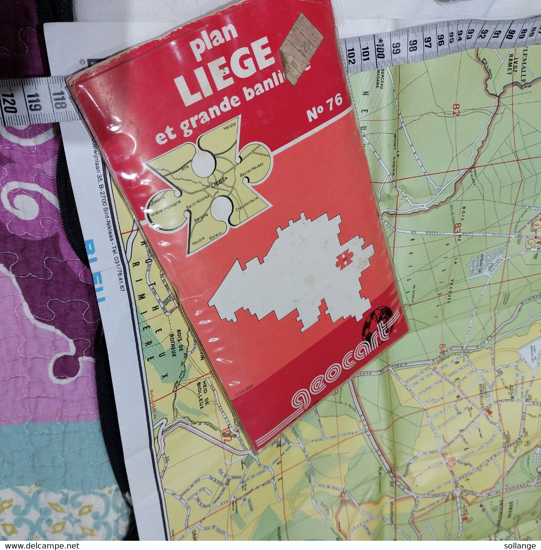 Geocart plan de Liège et grande banlieue n°76