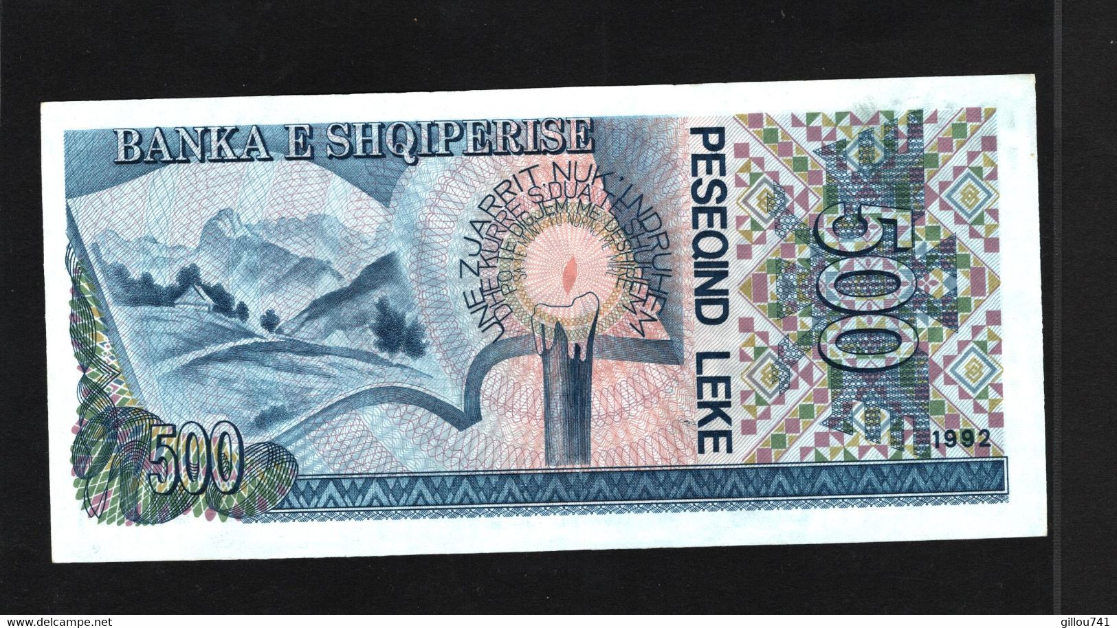 Albanie, 500 Leke, 1992 Issue - Albania