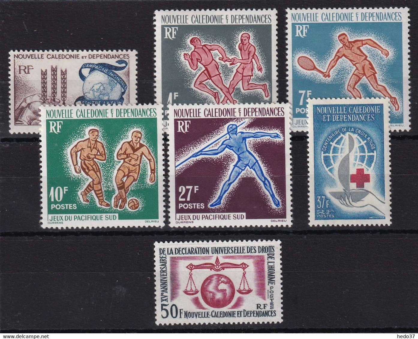 Nouvelle Calédonie Année Complète 1963 - N°307/313 - Neuf ** Sans Charnière - TB - Full Years