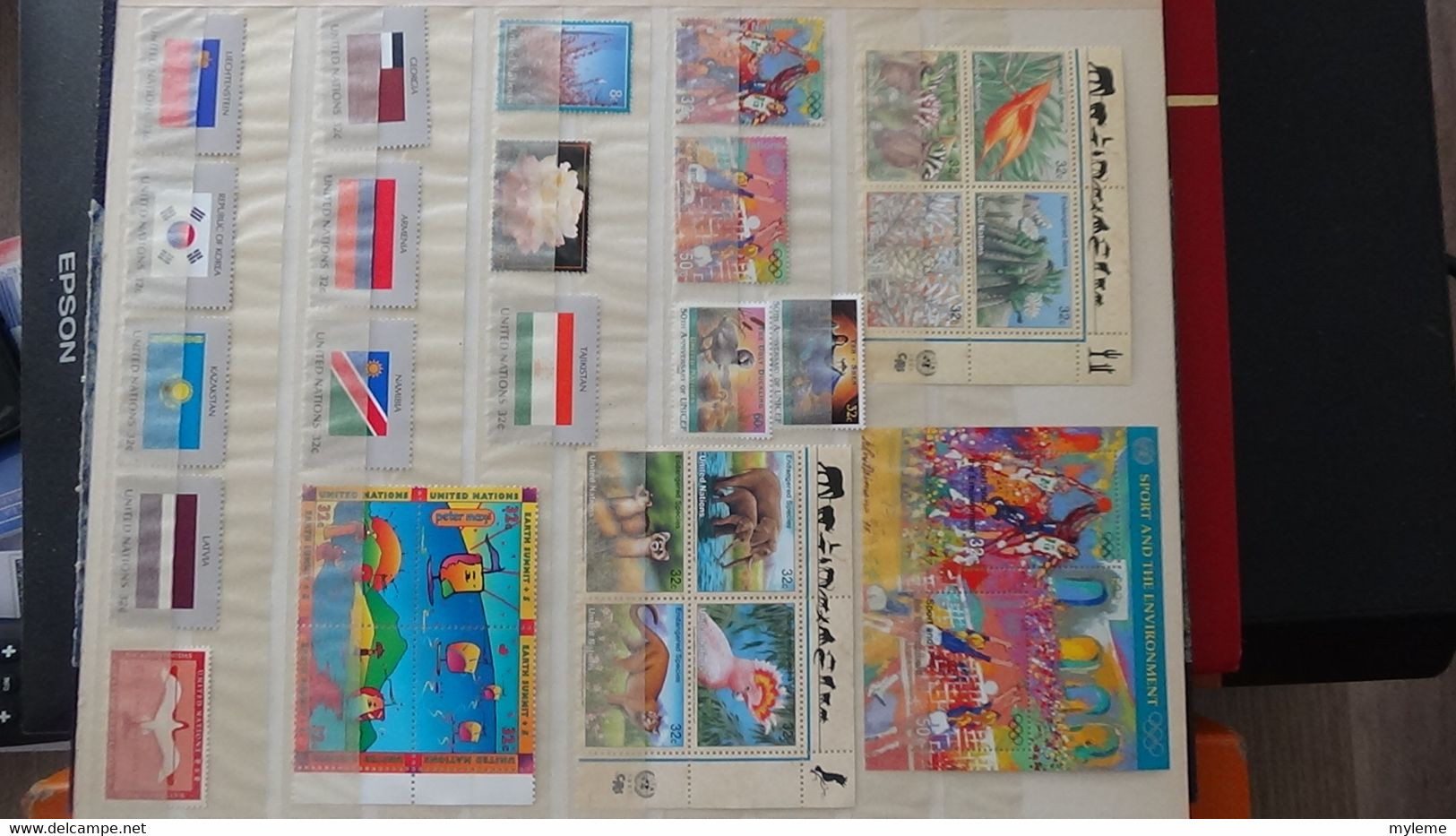 AN81 Collection de blocs et timbres ** des nations Unies . A saisir !!!