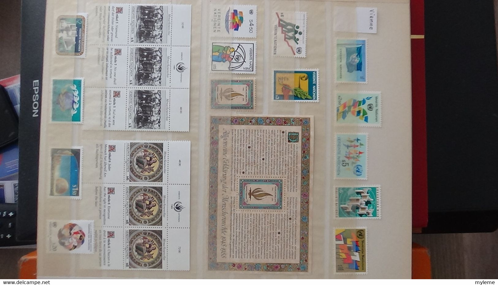 AN81 Collection de blocs et timbres ** des nations Unies . A saisir !!!