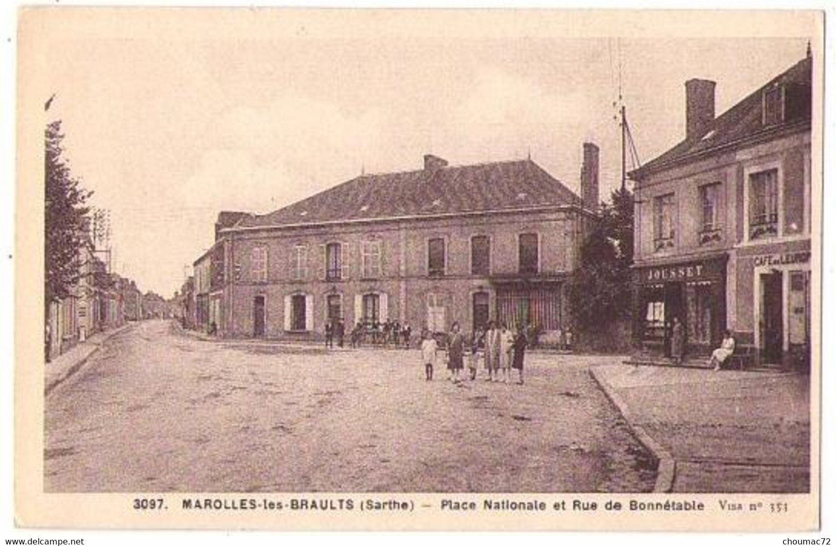 (72) 1303, Marolles Les Braults, Adol 3097, Place Nationale Et Rue De Bonnétable - Marolles-les-Braults