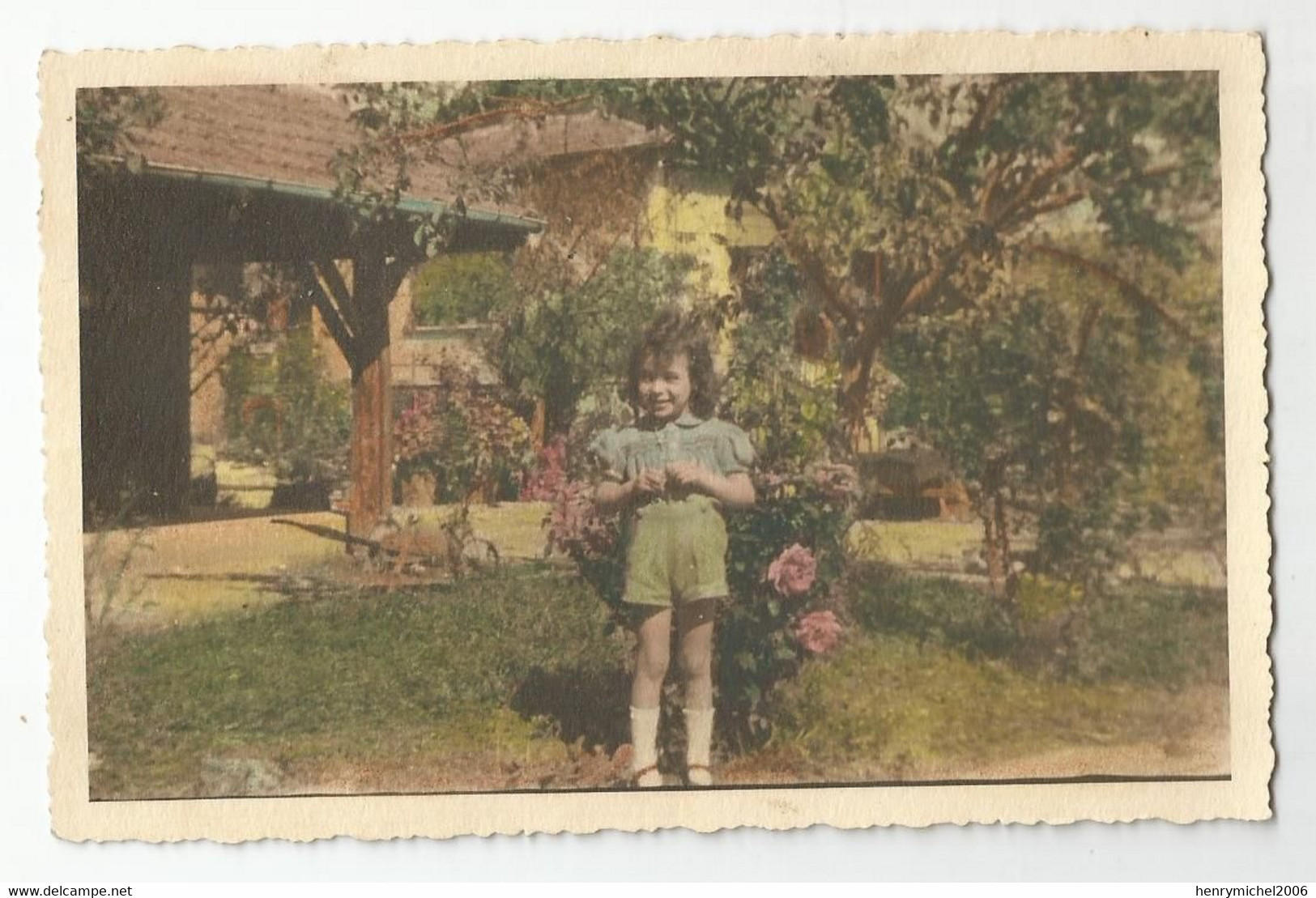 Carte Photo Enfant Campagne Colorisée - Photographie