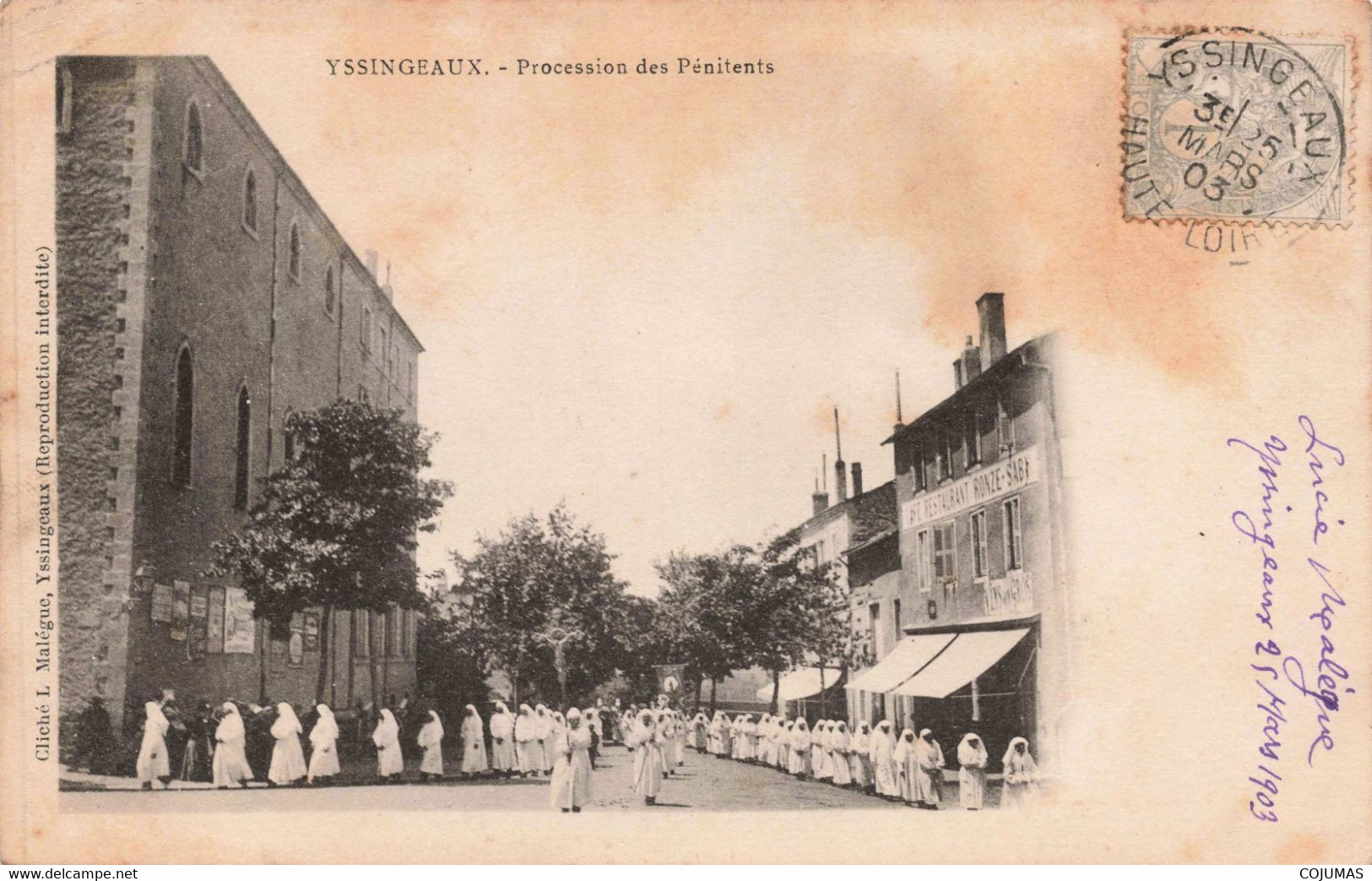 43 - YSSINGEAUX - S08409 - Procession Des Pénitents - L1 - Yssingeaux