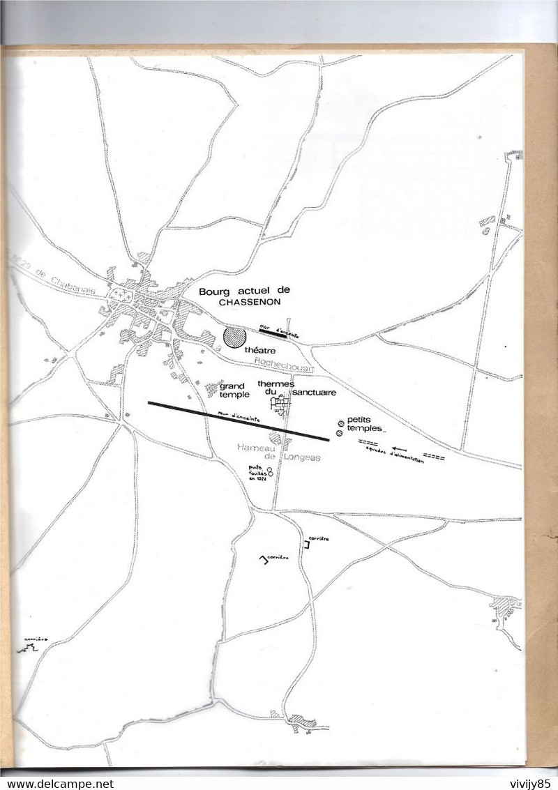 CHASSENON  - Brochure " Description/ Essai D'explication Ensemble Gallo Romain Unique En France " CASSINOMAGUS " - Poitou-Charentes