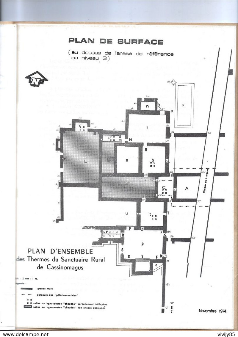 CHASSENON  - Brochure " Description/ Essai D'explication Ensemble Gallo Romain Unique En France " CASSINOMAGUS " - Poitou-Charentes