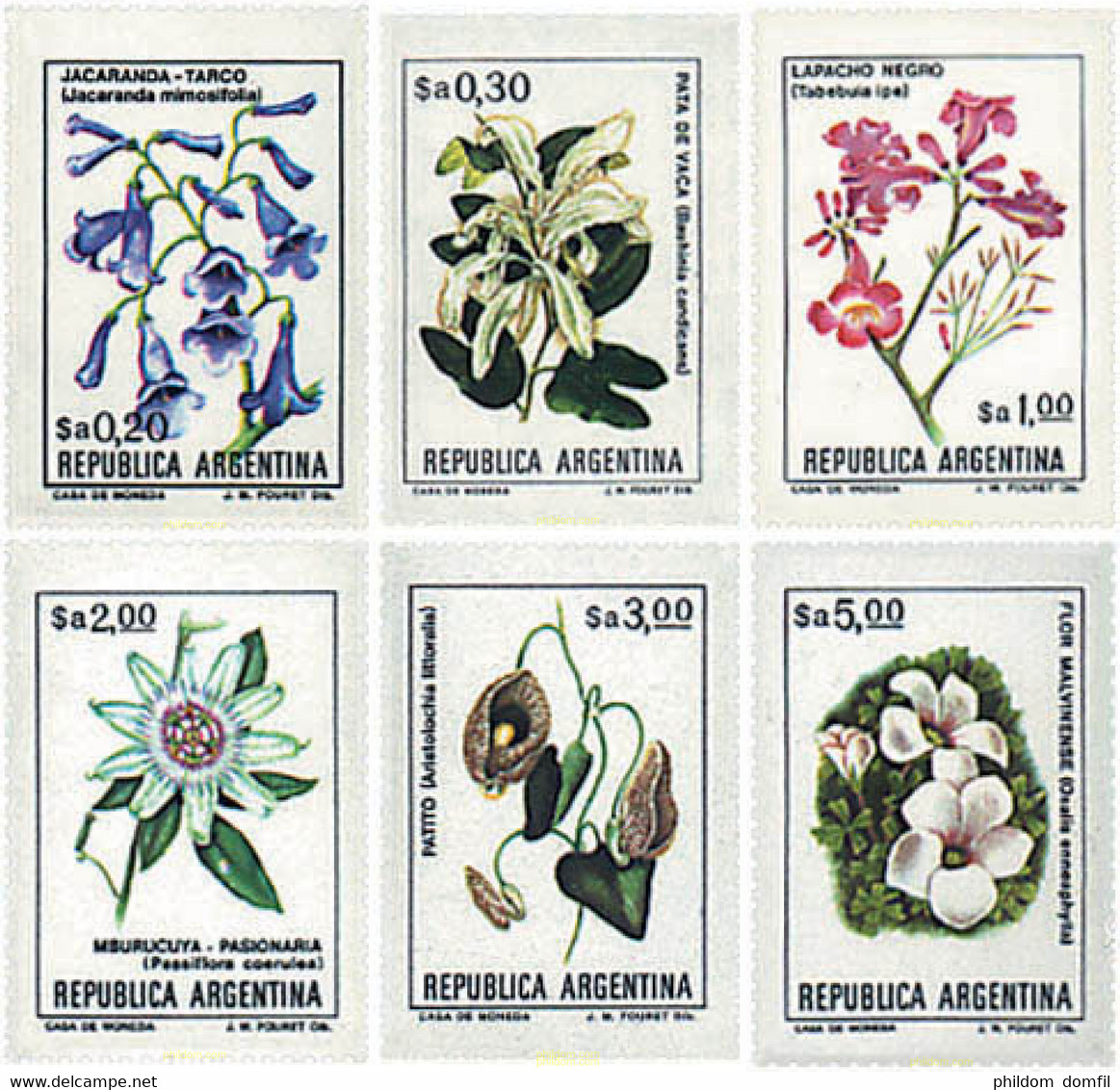 300728 MNH ARGENTINA 1983 FLORES - Gebruikt