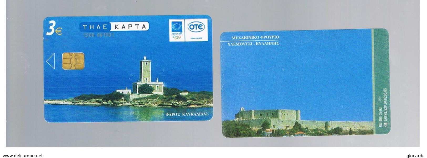 GRECIA (GREECE) -  2003  KAFKALIDA LIGHTHOUSE   -  USED - RIF.   198 - Leuchttürme