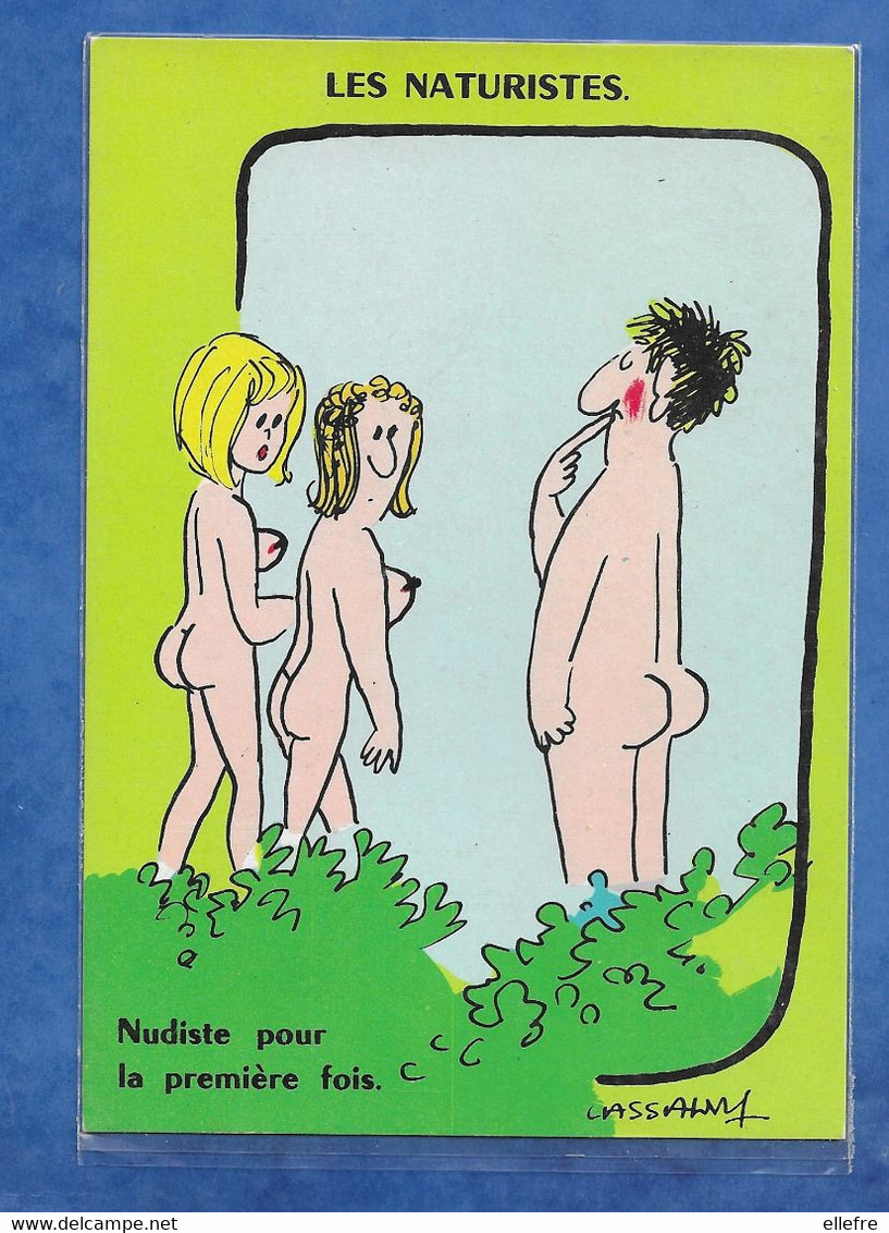 CPM Illustrateur LASSALVY Série Les Naturistes - Naturiste Pour La Première Fois - Non Ecrite - Lassalvy