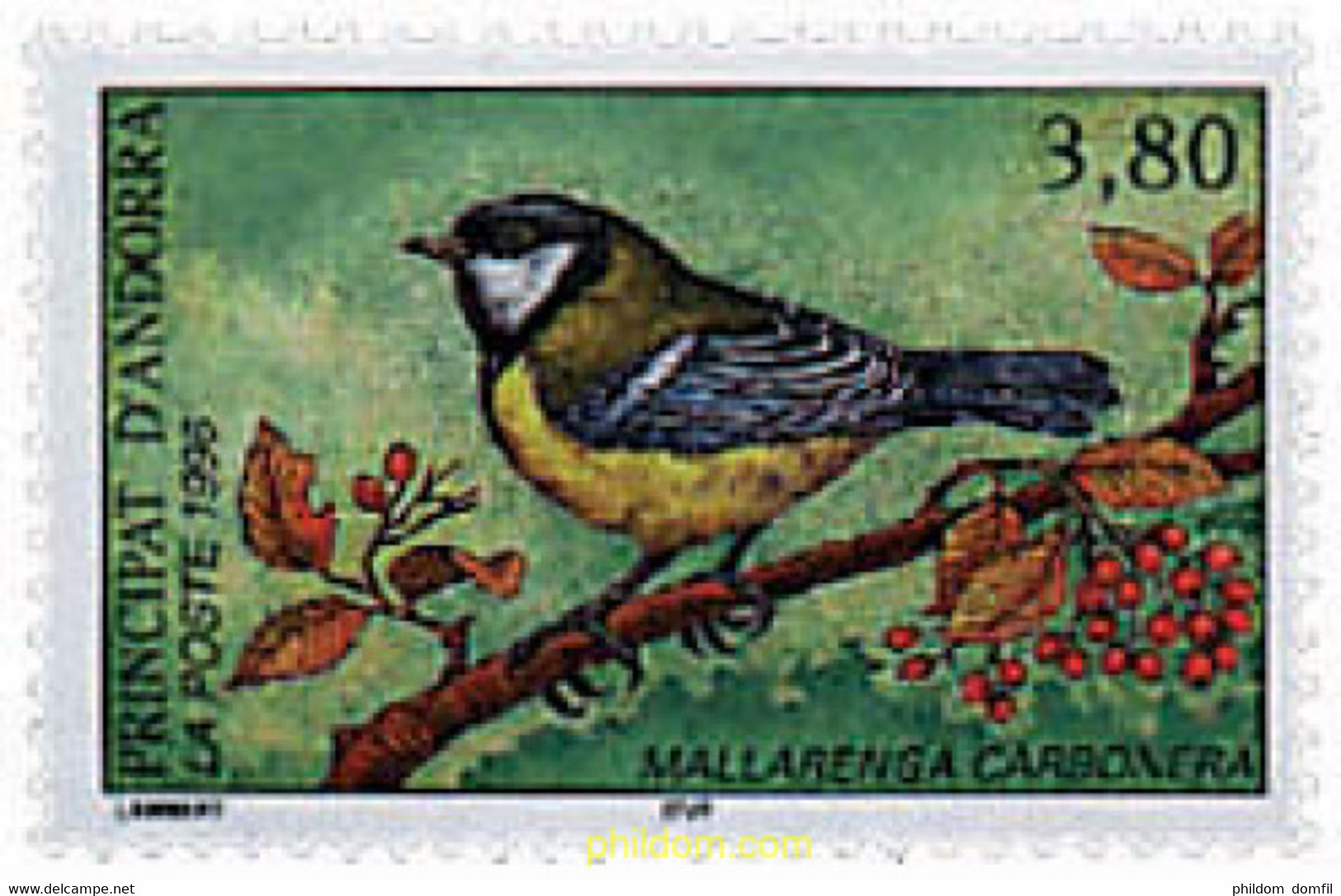 335225 MNH ANDORRA. Admón Francesa 1996 PROTECCION DE LA NATURALEZA - Collections