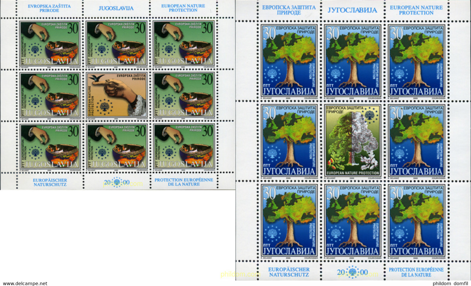 367011 MNH YUGOSLAVIA 2000 PROTECCION DE LA NATURALEZA - Usados