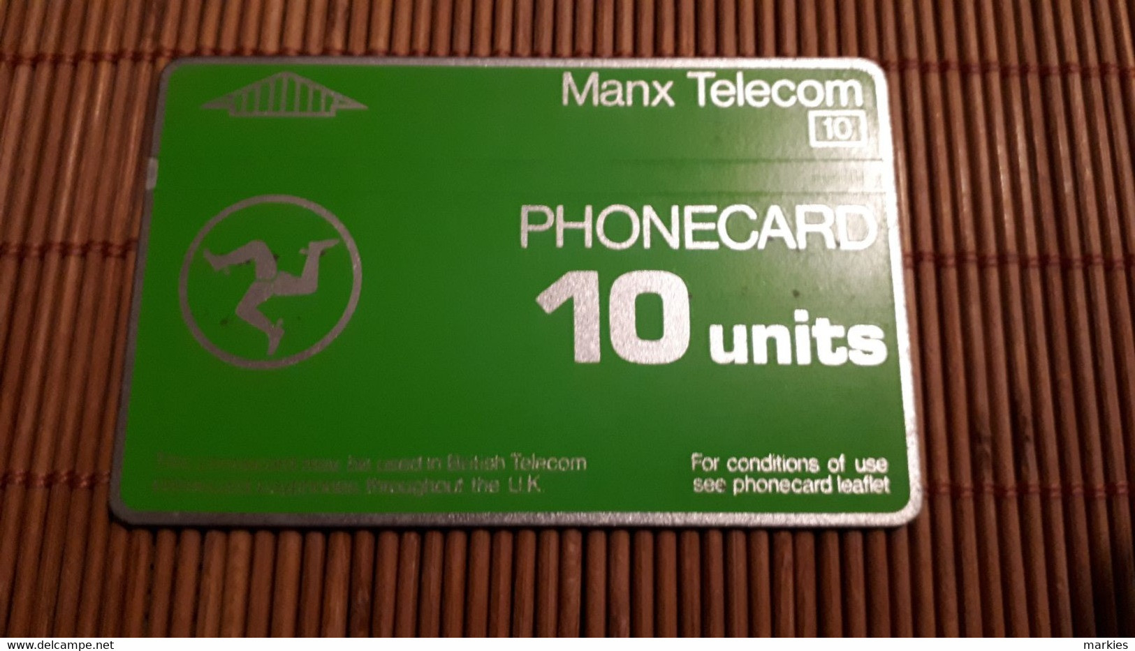 Phonecard  Manx Telecom 10 Units 701 A  Used Rare - Isla De Man