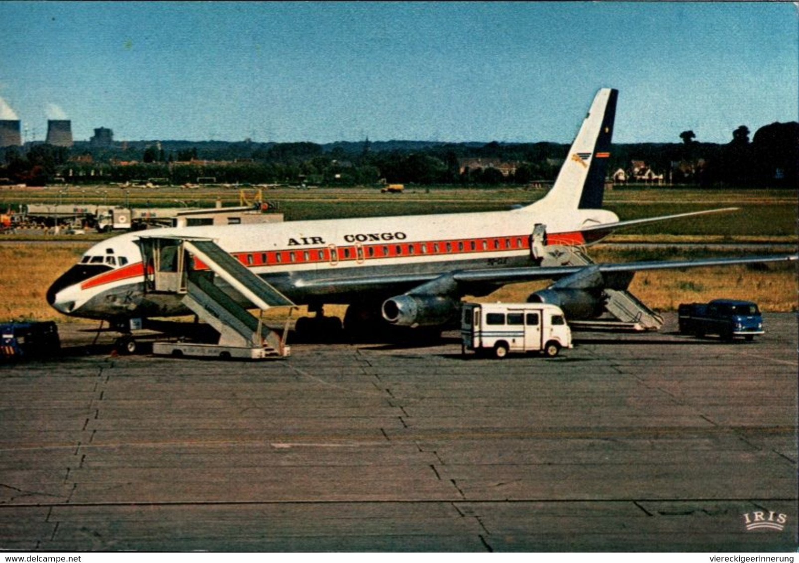 ! Modern Airline Postcard Air Congo, Kongo, Flugzeug, DC-8 Jetliner - 1946-....: Moderne