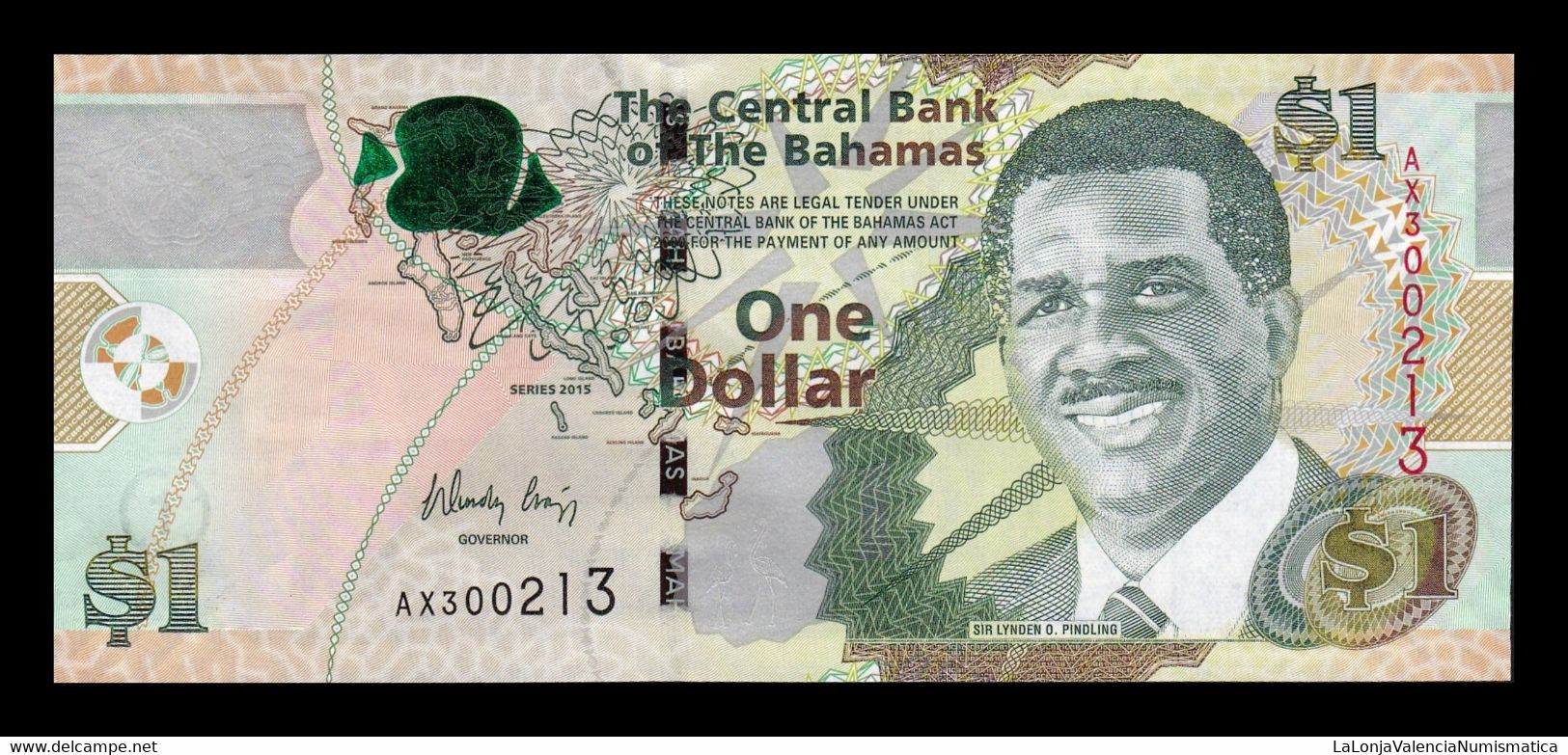 Bahamas 1 Dollar 2015 Pick 71Aa Sc Unc - Bahamas