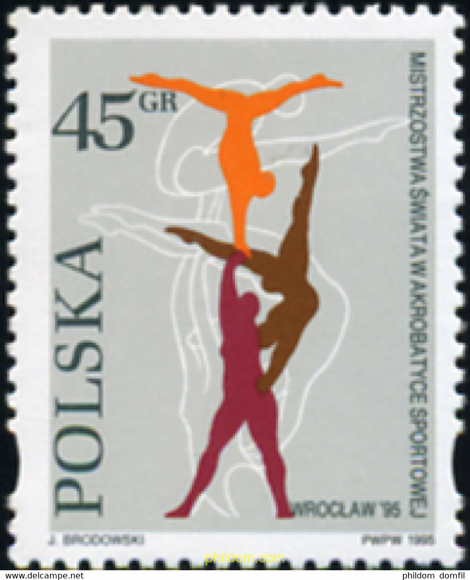 61801 MNH POLONIA 1995 DEPORTES ACROBATICOS - Sin Clasificación