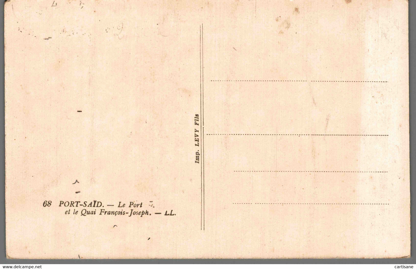 PORT-SAID - Le Port Et Le Quai François-Joseph (LL.) - Port-Saïd