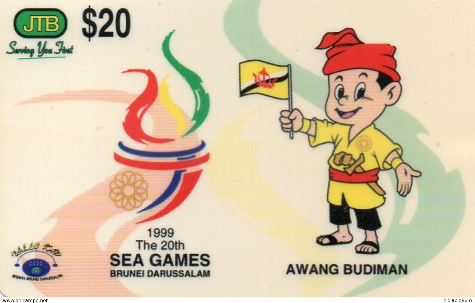 BRUNEI - PREPAID CARD - JTB - SEA GAMES 1999 - Brunei