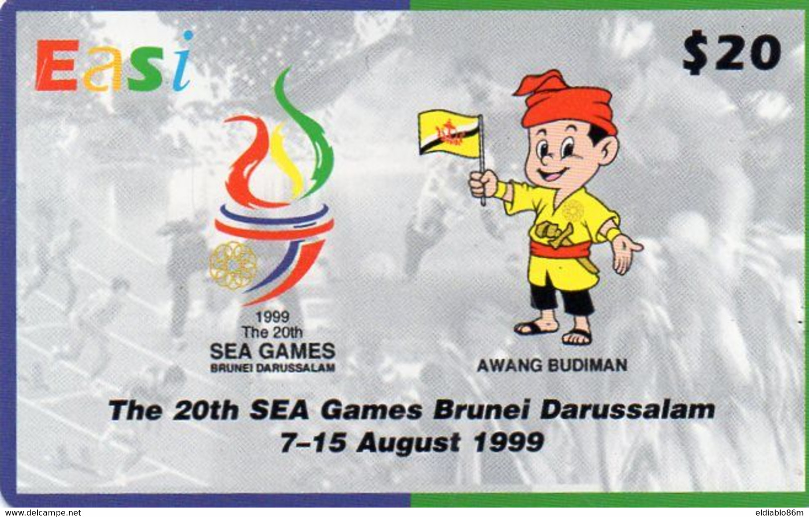 BRUNEI - PREPAID CARD - EASI - SEA GAMES 1999 - Brunei