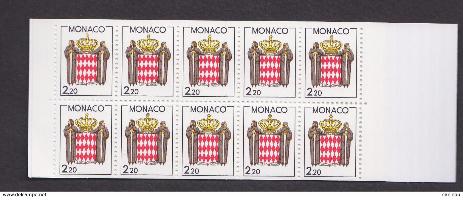 MONACO CARNET Y & T C 1  ARMOIRIES VUE DE LA PRINCIPAUTE 1987 NEUF SANS CHARNIERES - Carnets