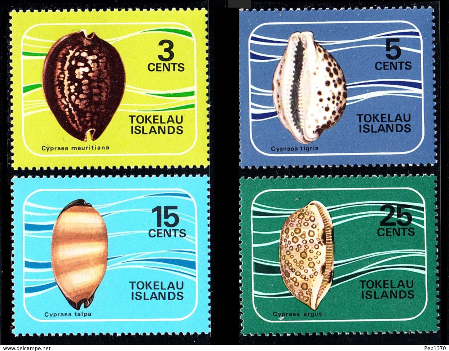 TOKELAU 1974 - CONCHAS - SHELLS - COQUILLAGES - YVERT 41/44** - Tokelau