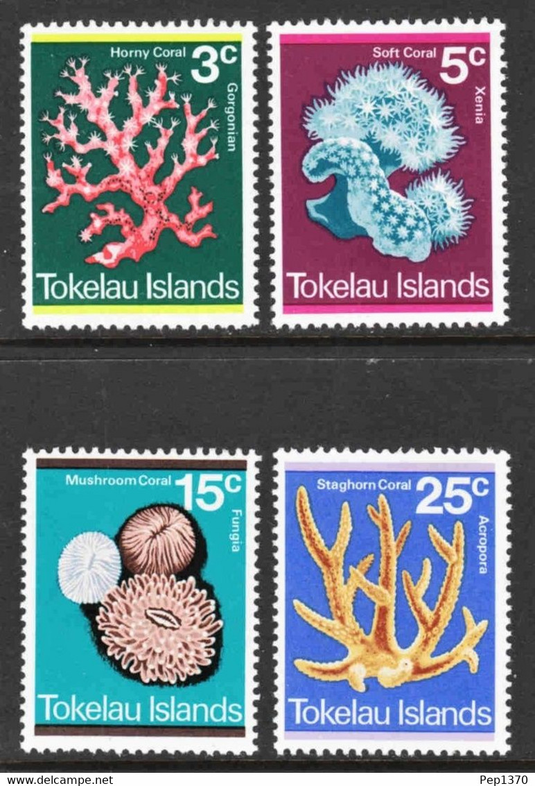 TOKELAU 1973 - CORALES - CORAUX - CORALS - CORALLI - KORALLEN - YVERT 37/40** - Tokelau