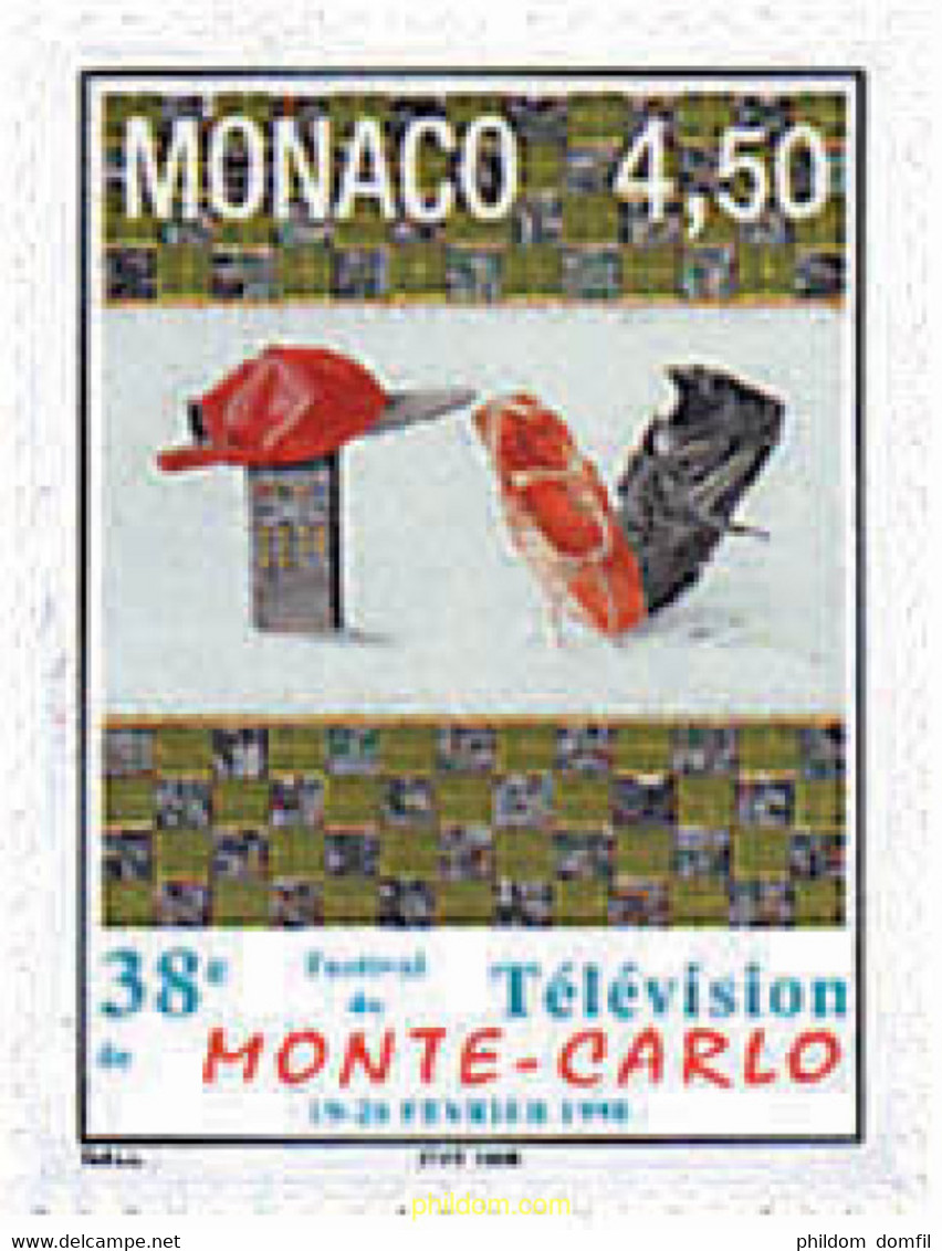 32477 MNH MONACO 1998 38 FESTIVAL DE TELEVISION DE MONTECARLO - Otros & Sin Clasificación