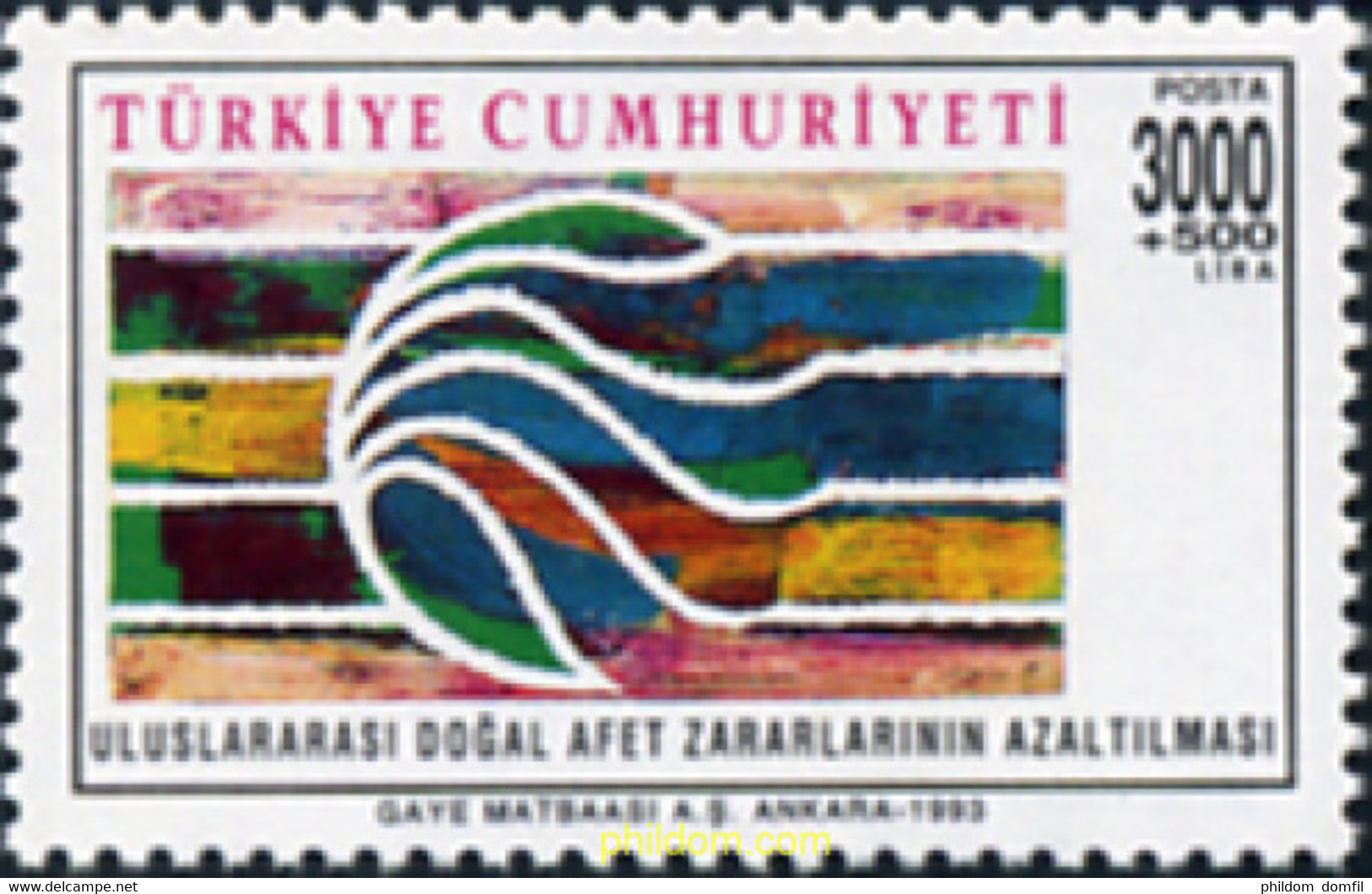 173647 MNH TURQUIA 1993 DIA NACIONAL DE REDUCCION DE LAS CALAMIDADES NATURAIS - Verzamelingen & Reeksen