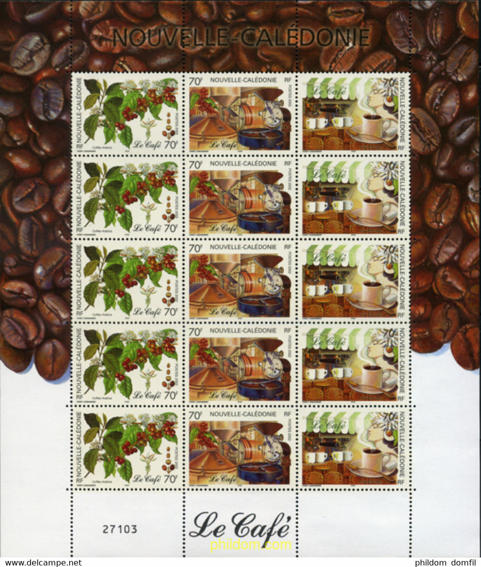 367320 MNH NUEVA CALEDONIA 2002 EL CAFE - Usados