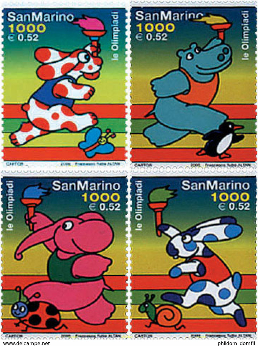 75206 MNH SAN MARINO 2000 27 JUEGOS OLIMPICOS VERANO SYDNEY 2000 - Used Stamps