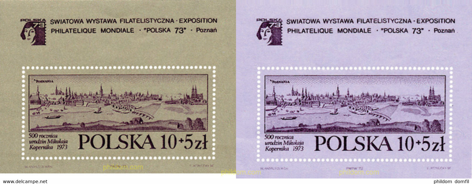 155961 MNH POLONIA 1973 POLSKA 73. EXPOSICION FILATELICA INTERNACIONAL - Ohne Zuordnung