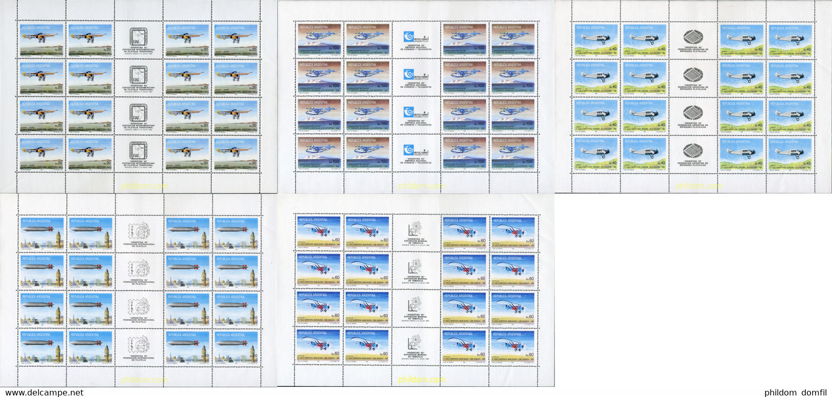 159337 MNH ARGENTINA 1985 ARGENTINA 85. EXPOSICION FILATELICA INTERNACIONAL - Gebraucht