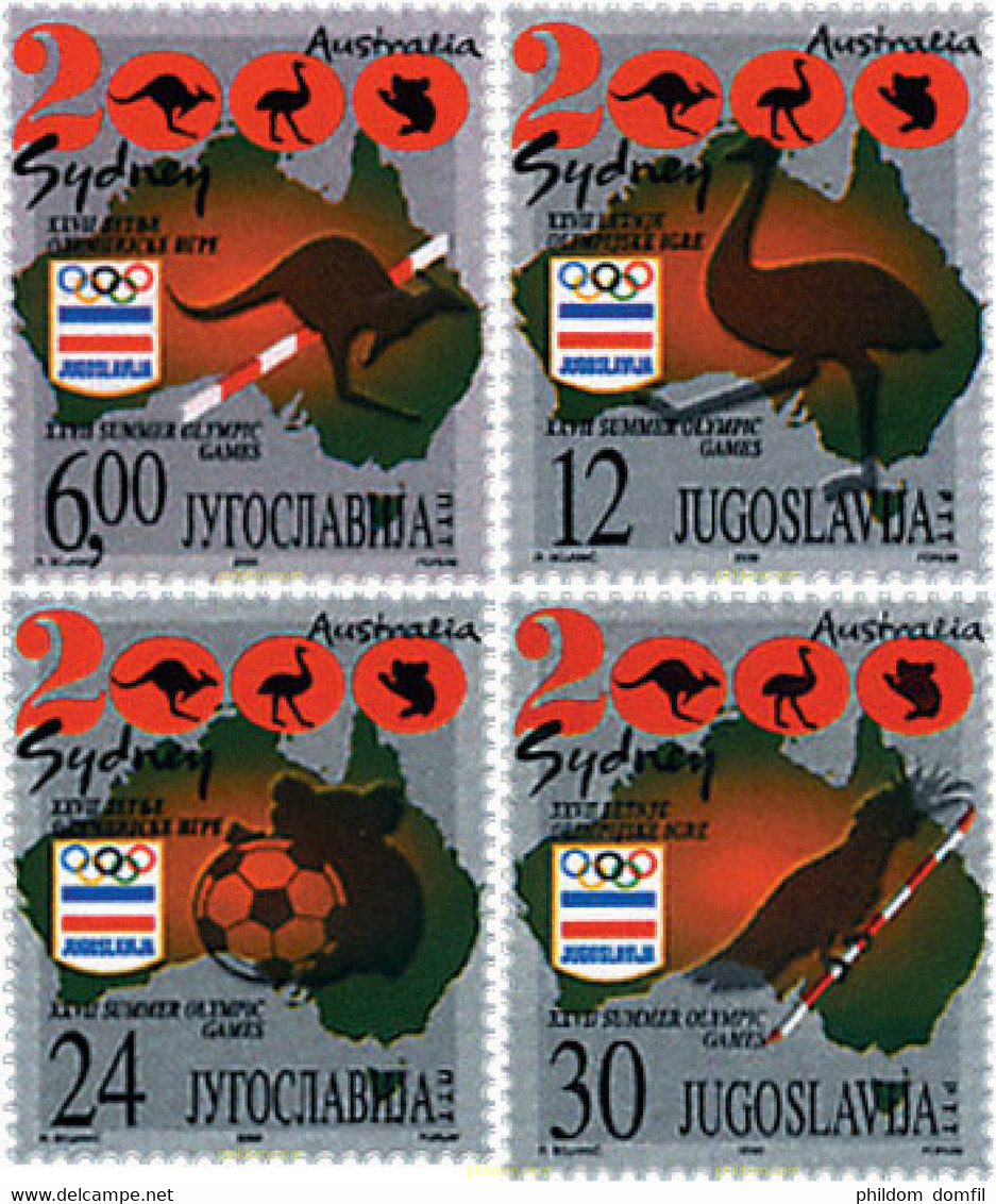 56987 MNH YUGOSLAVIA 2000 27 JUEGOS OLIMPICOS VERANO SYDNEY 2000 - Used Stamps