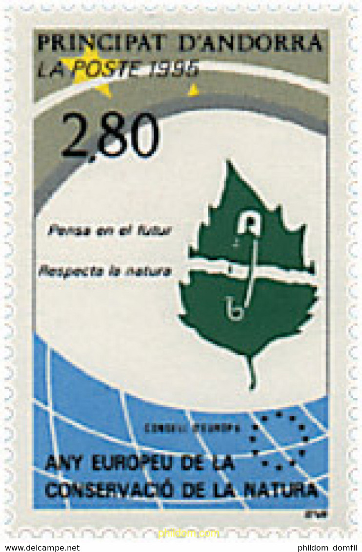 46116 MNH ANDORRA. Admón Francesa 1995 AÑO EUROPEO PARA LA PROTECCION DE LA NATURALEZA - Collections