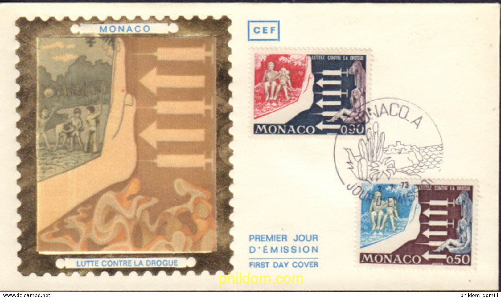 409129 MNH MONACO 1973 LUCHA CONTRA LA DROGA - Autres & Non Classés