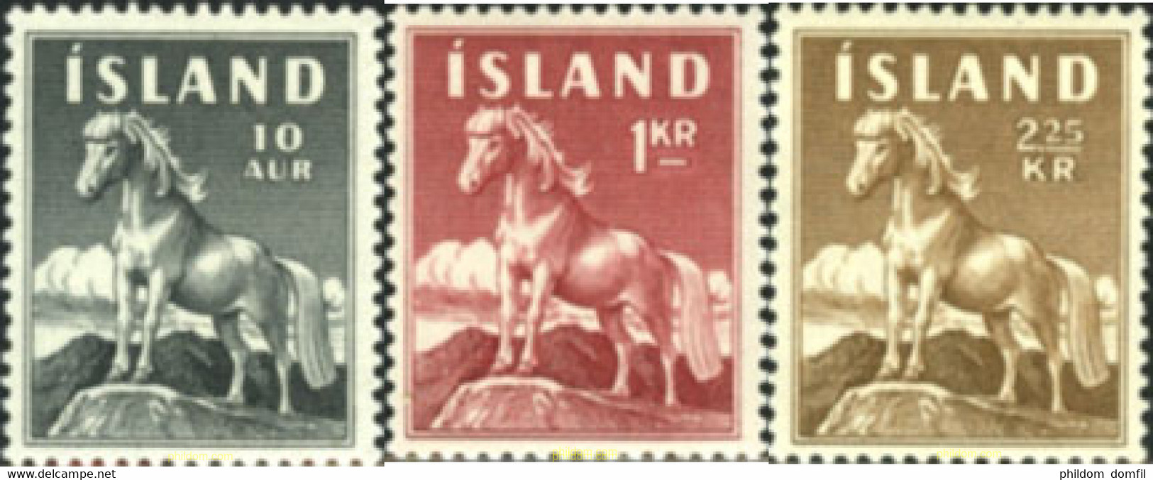 216609 HINGED ISLANDIA 1958 FAUNA - Collections, Lots & Séries