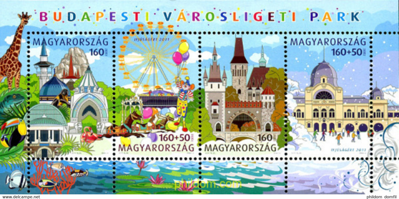 262908 MNH HUNGRIA 2011 PARA LA JUVENTUD "CITY PARK" DE BUDAPEST - Used Stamps