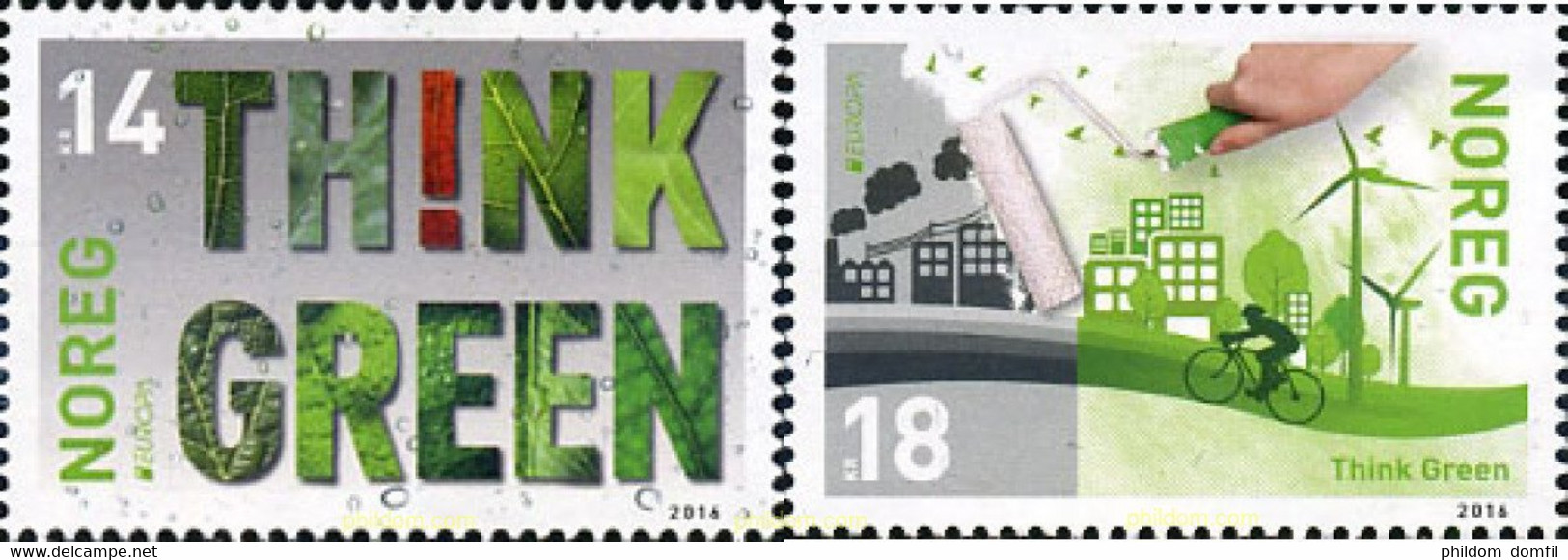 363710 MNH NORUEGA 2016 EUROPA CEPT 2016 - ECOLOGIA EN EUROPA - PIENSA EN VERDE - Used Stamps