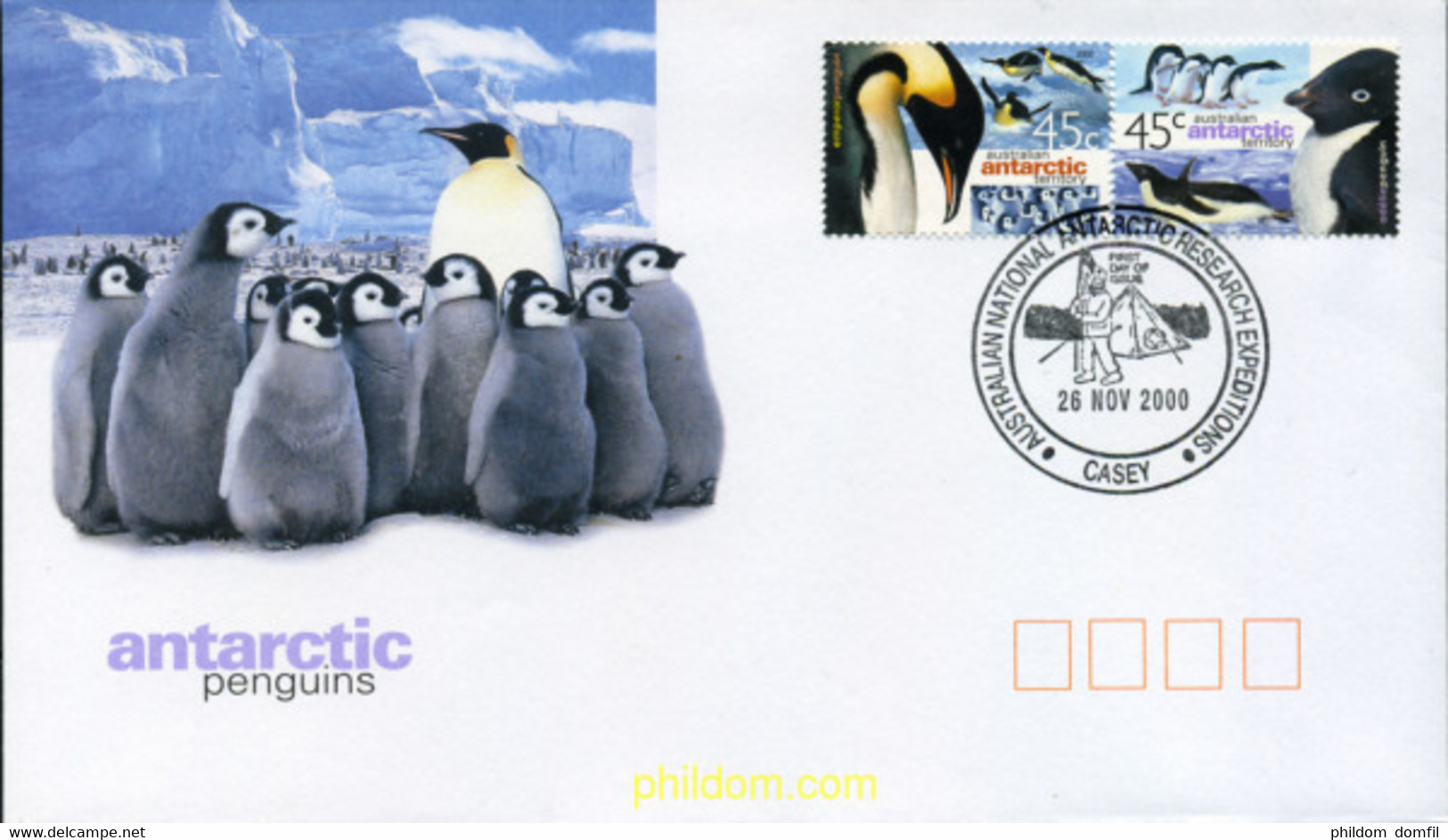 367448 MNH ANTARTIDA AUSTRALIANA 2000 FAUNA ANTARTICA - Oblitérés